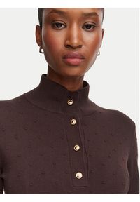 Marella Sweter Onde 2625366101 Brązowy ciemny Regular Fit. Kolor: brązowy. Materiał: wiskoza #3