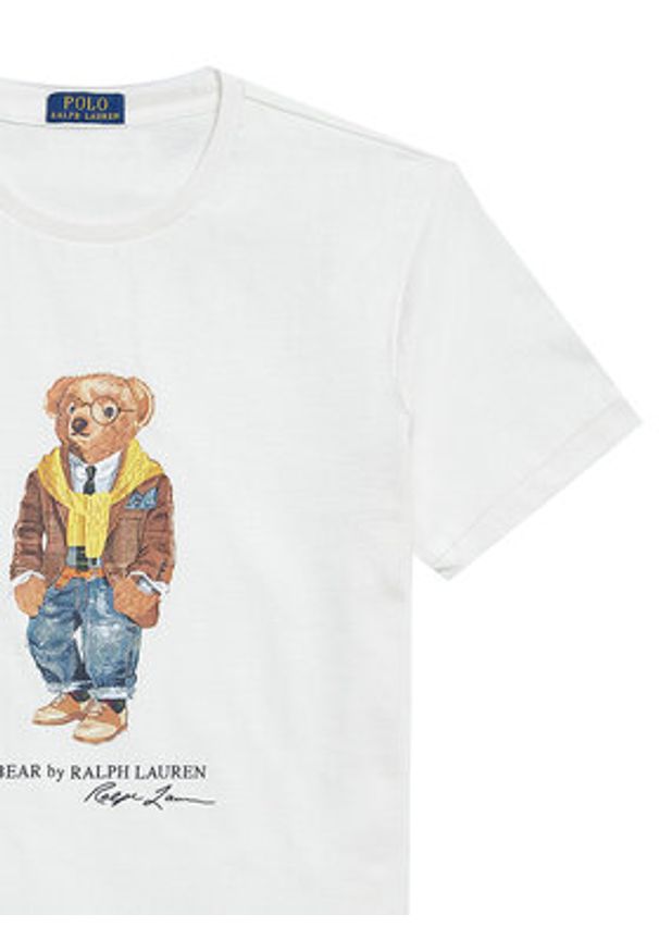 Polo Ralph Lauren T-Shirt 710P07346001 Biały Regular Fit. Typ kołnierza: polo. Kolor: biały. Materiał: bawełna