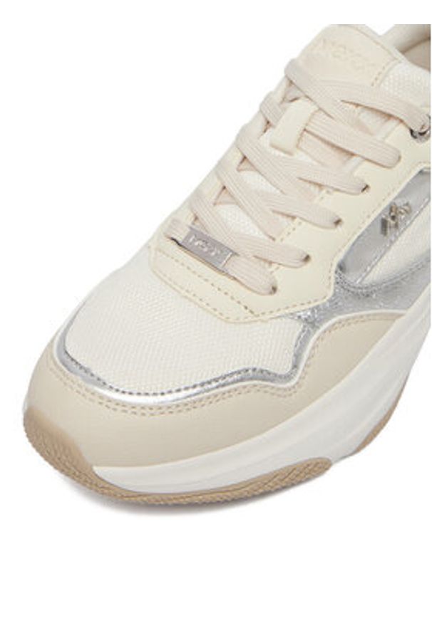MEXX Sneakersy EO-MI001011661W Beżowy. Kolor: beżowy. Materiał: materiał