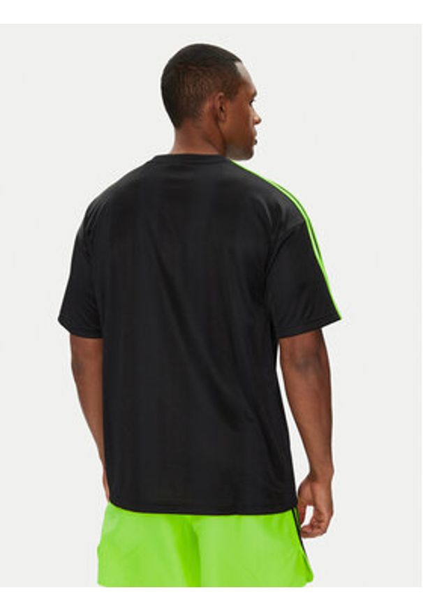 Adidas - adidas T-Shirt adicolor Jacquard JW5878 Czarny Loose Fit. Kolor: czarny. Materiał: syntetyk