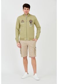 Aeronautica Militare - AERONAUTICA MILITARE Zielona męska bluza Embroidered 51st, Rozmiar M. Kolor: zielony #4