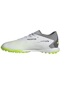 Adidas - Buty adidas Predator Accuracy.3 L Tf M GZ0003 białe białe. Kolor: biały. Materiał: materiał