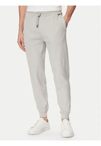 BOSS Spodnie dresowe Structure 50540577 Szary Regular Fit. Kolor: szary. Materiał: bawełna #1