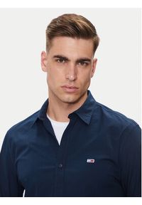 Tommy Jeans Koszula Entry DM0DM19519 Granatowy Regular Fit. Kolor: niebieski. Materiał: bawełna #5