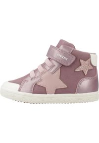 Geox - Buty GEOX B GISLI GIRL Fioletowy. Kolor: fioletowy. Materiał: syntetyk, tkanina. Sport: turystyka piesza