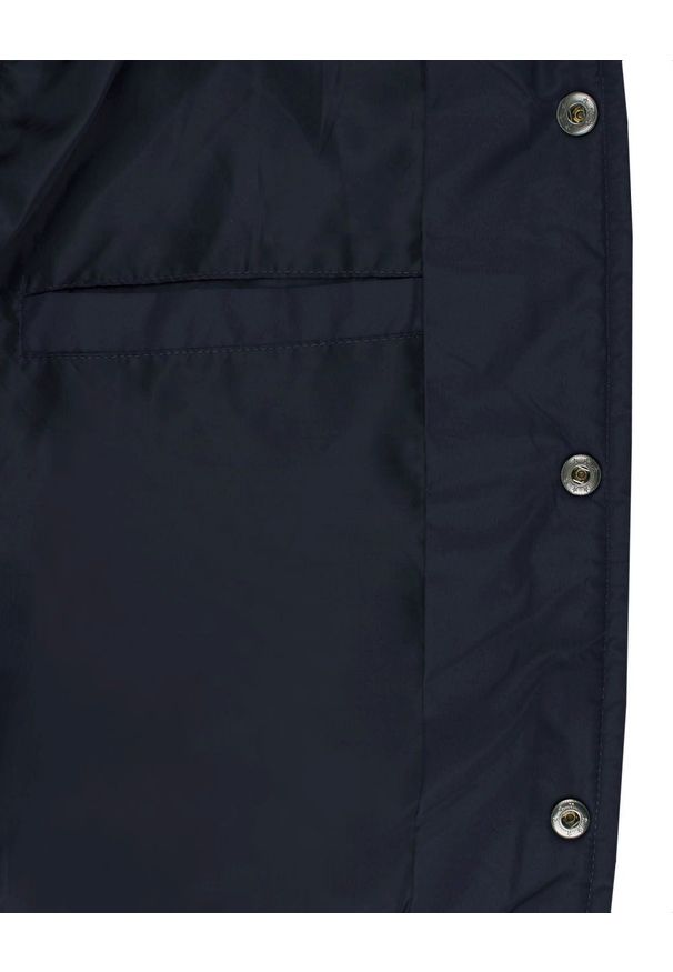 Przejściowa (Delikatnie Ocieplona) Kurtka Pikowana - Brave Soul - Granatowa. Kolor: niebieski. Materiał: tkanina, poliester. Sezon: jesień, wiosna, zima