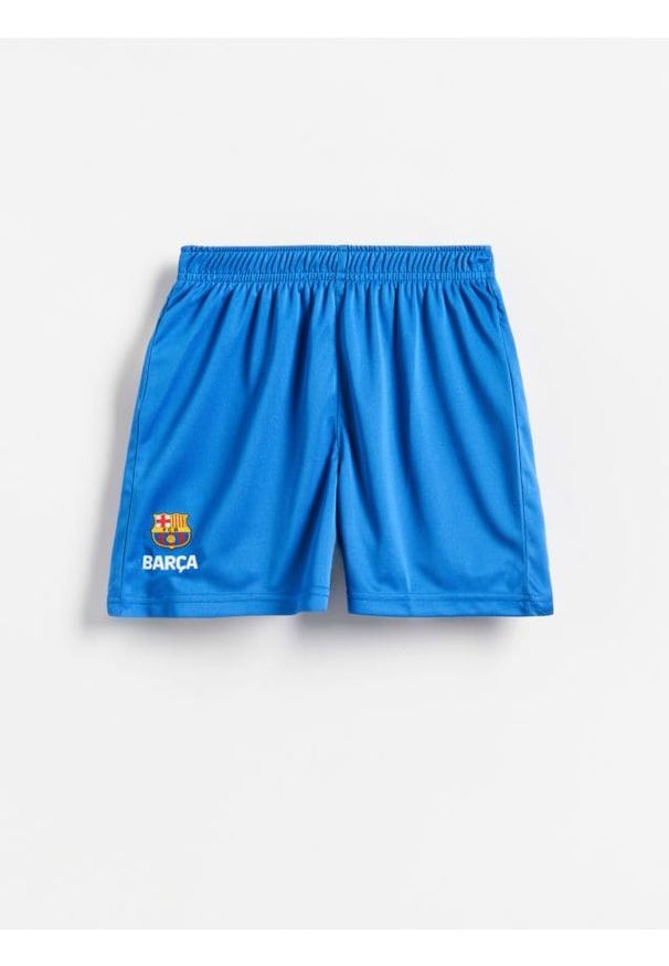 Reserved - Szorty FC Barcelona - niebieski. Kolor: niebieski. Materiał: dzianina