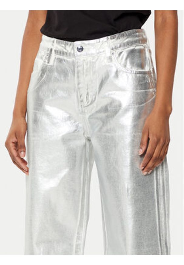 Armani Exchange Spodnie materiałowe XW000056 AF10836 M8047 Srebrny Relaxed Fit. Kolor: srebrny. Materiał: bawełna