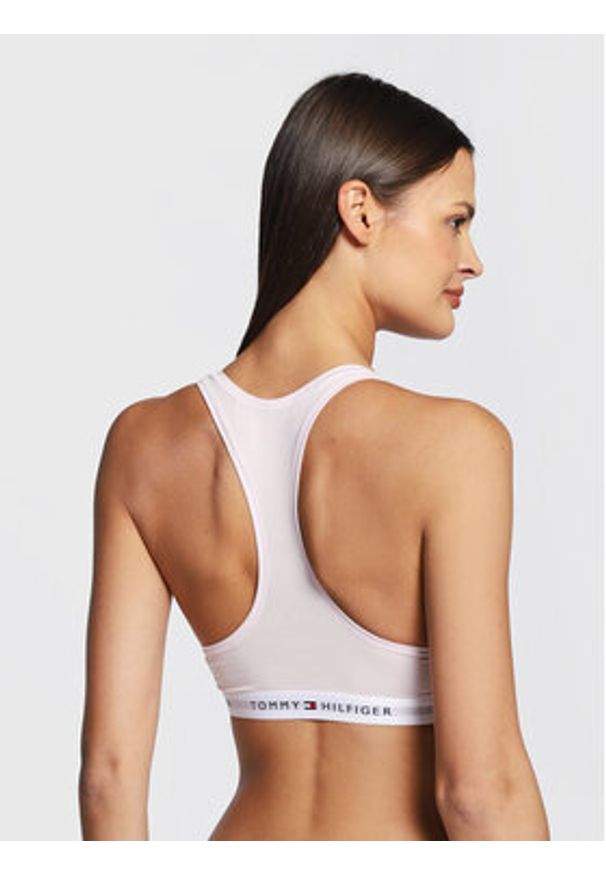 TOMMY HILFIGER - Tommy Hilfiger Biustonosz top UW0UW03820 Różowy. Kolor: różowy. Materiał: bawełna