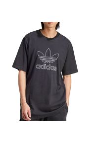 Adidas - Koszulka adidas Originals Adicolor Outline Trefoil IU2347 - czarna. Kolor: czarny. Materiał: bawełna, dzianina. Długość rękawa: krótki rękaw. Długość: krótkie
