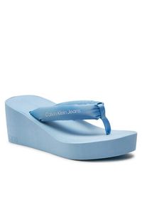 Calvin Klein Jeans Japonki Beach Wedge Sandal Padded Ny YW0YW01397 Niebieski. Kolor: niebieski #2