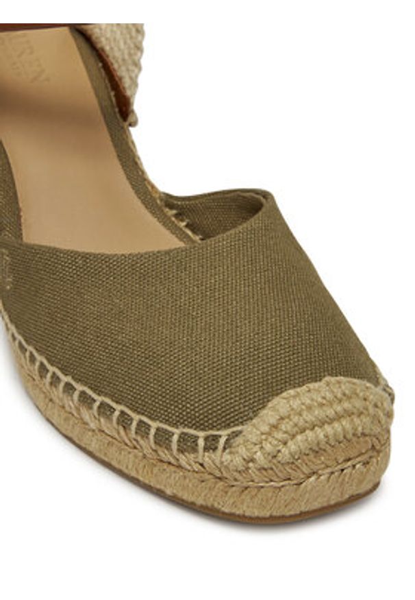 Lauren Ralph Lauren - LAUREN RALPH LAUREN Espadryle Robby 802966885001 Khaki. Kolor: brązowy. Materiał: materiał