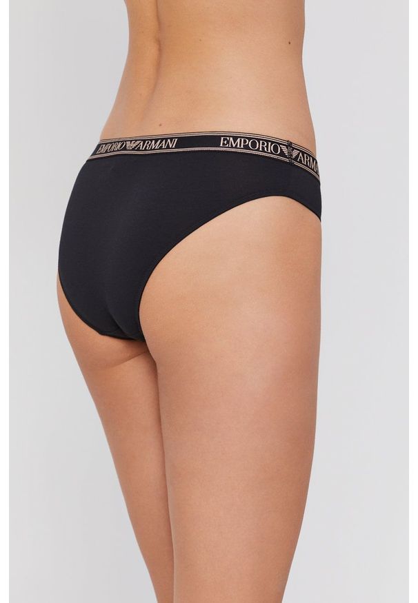 Emporio Armani Underwear Figi kolor zielony. Kolor: zielony. Materiał: materiał, dzianina. Wzór: gładki