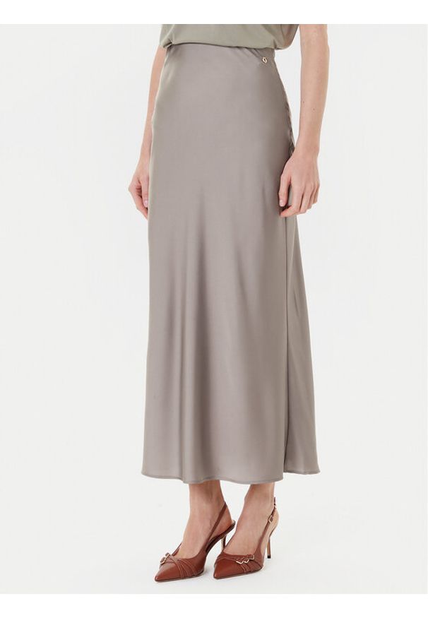 Guess Spódnica midi W5YD55 WF1T2 Szary Regular Fit. Kolor: szary. Materiał: syntetyk