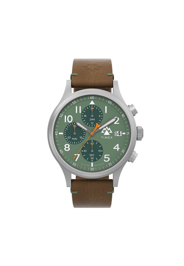 Timex Zegarek Expedition North Sierra Chrono TW2W16400 Brązowy. Kolor: brązowy