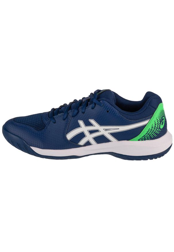 Asics - Buty do tenisa męskie, Gel-Dedicate 8. Kolor: biały, wielokolorowy, niebieski. Sport: tenis