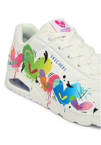 skechers - Skechers Sneakersy Jason Naylor: Uno - Open Your Heart 190008/WMLT Biały. Kolor: biały. Materiał: skóra #4