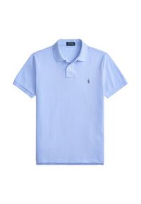 Polo Ralph Lauren Polo 710680784031 Niebieski jasny Custom Slim Fit. Typ kołnierza: polo. Kolor: niebieski. Materiał: bawełna #6