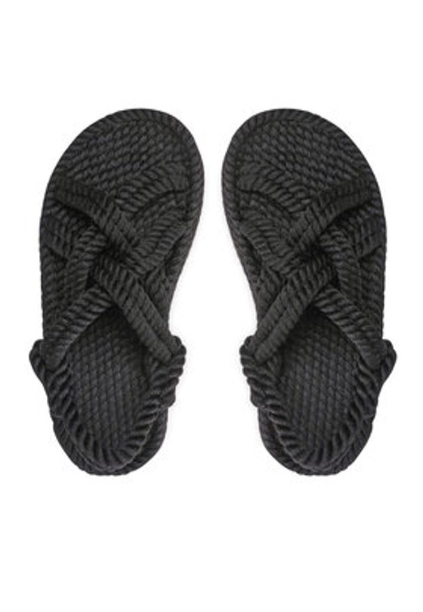 Bohonomad Espadryle Bodrum Platform BOD.0020.PRS Czarny. Kolor: czarny. Materiał: materiał. Obcas: na platformie