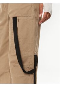 Pinko Spodnie materiałowe Caldo 101793 A15L Brązowy Wide Leg. Kolor: brązowy. Materiał: bawełna #5