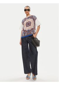 Weekend Max Mara T-Shirt Malaga 2415941112 Kolorowy Relaxed Fit. Materiał: bawełna. Wzór: kolorowy #5