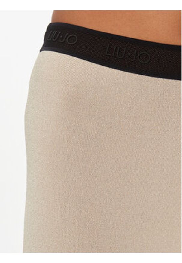 Liu Jo Sport Spodnie materiałowe TA4011 MS014 Beżowy Bootcut Fit. Kolor: beżowy. Materiał: wiskoza. Styl: sportowy
