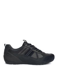 Geox Sneakersy U Ravex A U043FA 000ME C4002 Czarny. Kolor: czarny. Materiał: skóra