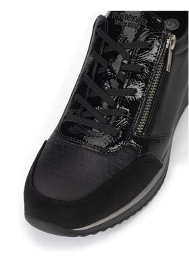 Remonte Półbuty D2401-06 Czarny. Kolor: czarny. Materiał: materiał