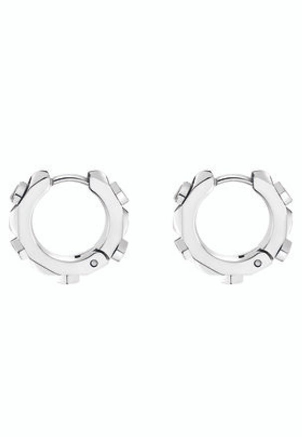 Philipp Plein - PHILIPP PLEIN Kolczyki The Plein Cuff PJ1EA21EU Srebrny. Materiał: metalowe. Kolor: srebrny