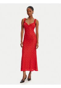 BARDOT - Bardot Sukienka koktajlowa Alegra Stretch Lace 59964DB Czerwony Regular Fit. Kolor: czerwony. Materiał: syntetyk. Styl: wizytowy #1
