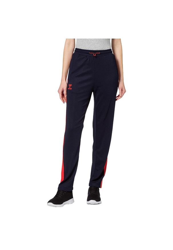 Spodnie treningowe damskie Hummel Action. Kolor: niebieski. Materiał: poliester. Sport: fitness