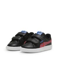 Puma - Sneakersy dla małych dzieci PUMA Smash 3.0 Masked Hero PUMA. Kolor: biały, czerwony, wielokolorowy, czarny. Materiał: skóra. Szerokość cholewki: normalna. Wzór: nadruk