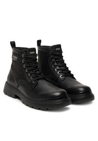 Karl Lagerfeld - KARL LAGERFELD Trapery KL13035 Czarny. Kolor: czarny. Materiał: skóra