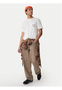 RVCA T-Shirt Lucky You EVYZT00274 Écru Regular Fit. Materiał: bawełna #3