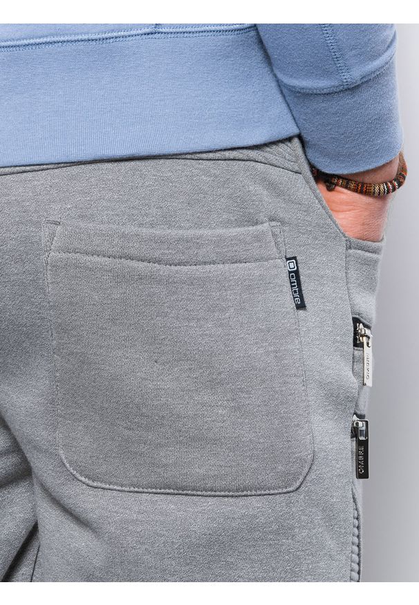 Szare spodnie Ombre Clothing melanż