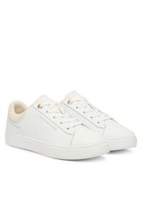 TOMMY HILFIGER - Tommy Hilfiger Sneakersy Casual Cupsole Sneaker FW0FW09020 Biały. Okazja: na co dzień. Kolor: biały. Materiał: skóra #3
