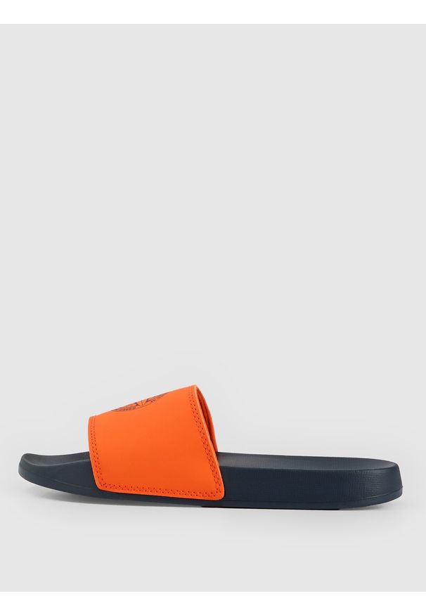 4f - 4F Klapki chłopięce - pomarańczowe 36. Okazja: na co dzień. Kolor: pomarańczowy. Materiał: guma. Sezon: lato. Styl: wakacyjny, casual
