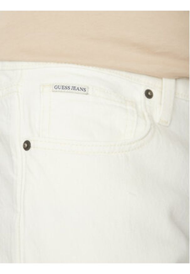 Guess Jeans Jeansy M5GA1B D5OC1 Beżowy Straight Fit. Kolor: beżowy