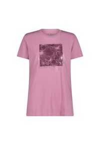 Koszulka damska CMP. Kolor: czerwony, wielokolorowy, różowy. Materiał: materiał, tkanina. Sport: turystyka piesza #1