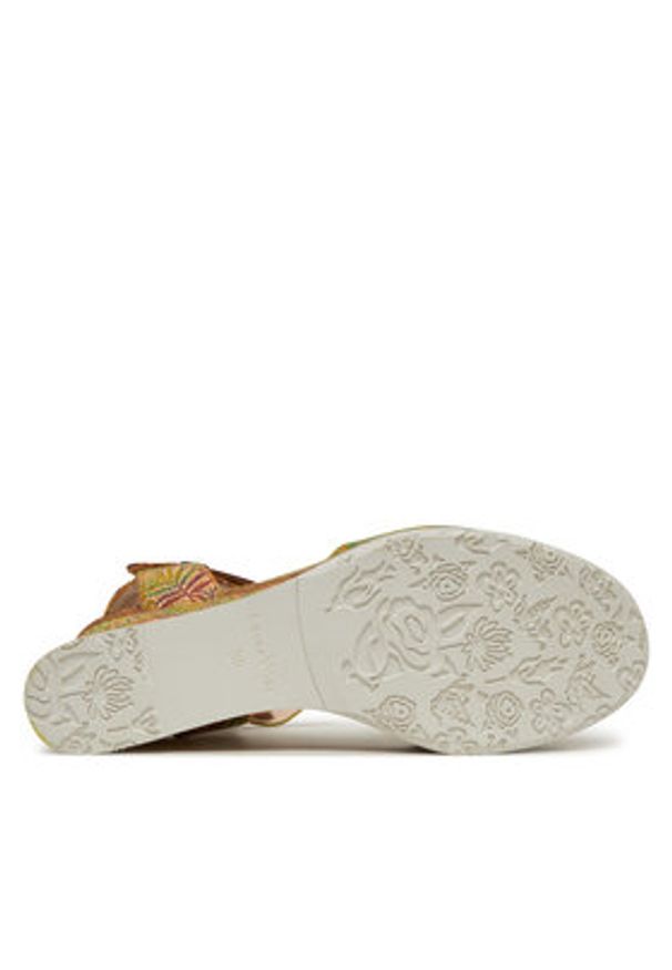 Laura Vita Espadryle Hacdeo 09 Żółty. Kolor: żółty. Materiał: skóra