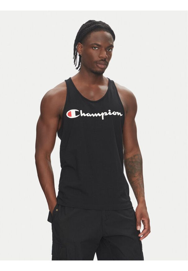 Champion Tank top 220780 Czarny Standard Fit. Kolor: czarny. Materiał: bawełna