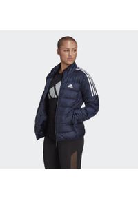 Adidas - Essentials Down Jacket. Kolor: niebieski. Sezon: zima