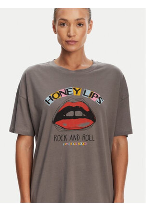 Noisy may - Noisy May T-Shirt Ida 27034417 Szary Relaxed Fit. Kolor: szary. Materiał: bawełna