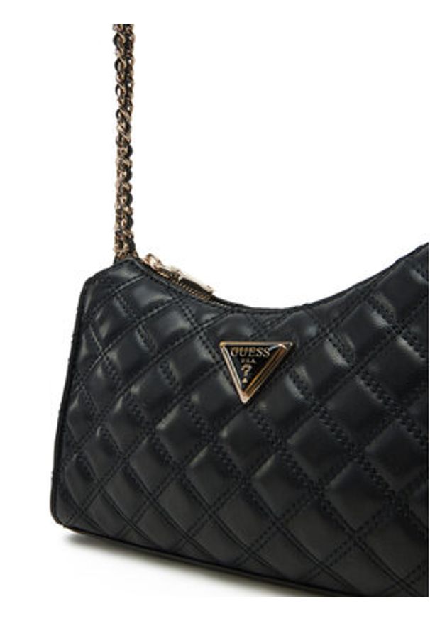 Guess Torebka HWQG87 48130 Czarny. Kolor: czarny. Materiał: skórzane