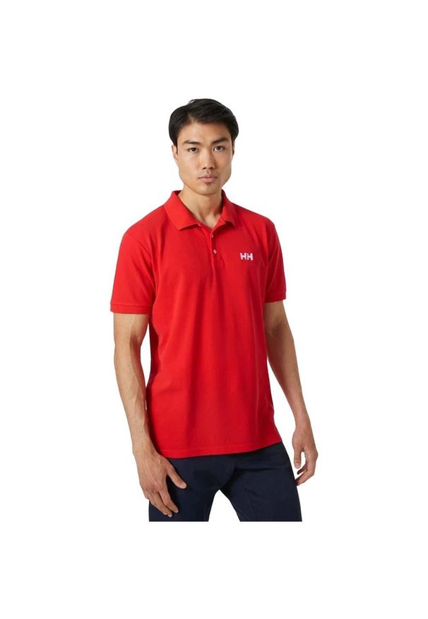 Polo Helly Hansen Malcesine. Typ kołnierza: polo. Kolor: czerwony. Materiał: bawełna