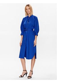 BOSS - Boss Sukienka Dipete 50484828 Granatowy Relaxed Fit. Kolor: niebieski. Materiał: bawełna, syntetyk #3