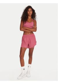 Reebok Szorty sportowe RK25186CCW Różowy Slim Fit. Kolor: różowy. Materiał: syntetyk