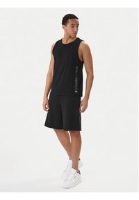 Karl Lagerfeld - KARL LAGERFELD Tank top B1M46012 Czarny Regular Fit. Typ kołnierza: dekolt w karo. Kolor: czarny. Materiał: bawełna #4