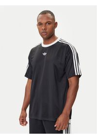 Adidas - adidas T-Shirt adicolor Jacquard JW5876 Czarny Loose Fit. Kolor: czarny. Materiał: syntetyk