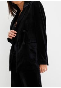 bonprix - Żakiet z miękkiego aksamitu. Kolor: czarny #3